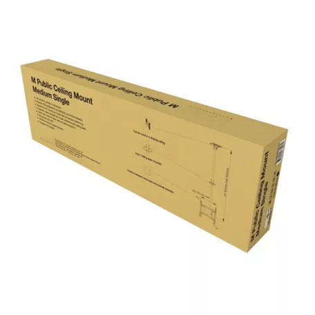 Multibrackets Medium Single 3000 mennyezeti konzol, 32-55", fekete