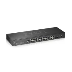   ZYXEL Switch 24x1000Mbps + 4xGigabit kombó SFP+, Fémházas Menedzselhető, Rackes (24xGbE port), GS1920-24V2-EU0101F