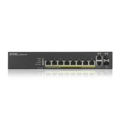   ZYXEL Switch 8x1000Mbps (8xPOE) + 2xGigabit kombó SFP+, Fémházas Menedzselhető (8GbE port), GS1920-8HPV2-EU0101F