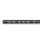 ZYXEL Switch 44x1000Mbps + 4xGigabit kombó SFP+ 2xGigabit SFP, Fémházas Menedzselhető (48GbE port), GS1920-48V2-EU0101F