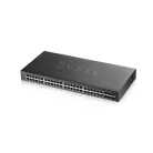 ZYXEL Switch 44x1000Mbps + 4xGigabit kombó SFP+ 2xGigabit SFP, Fémházas Menedzselhető (48GbE port), GS1920-48V2-EU0101F