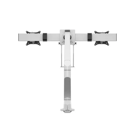 MULTIBRACKETS Gas Lift asztali konzol (2 képernyős rögzítőkar), M VESA Gas Lift Arm Single White w. Duo Crossbar (15-28"