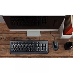   GENIUS Vezetékes Billentyűzet + egér KM-160 USB HUN Fekete