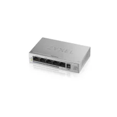   ZYXEL Switch 5x1000Mbps (4xPOE+) Fémházas Asztali, GS1005HP-EU0101F