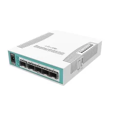   MIKROTIK Switch/Router 1x1000Mbps Combo + 5x1000Mbps SFP, Asztali, CRS106-1C-5S