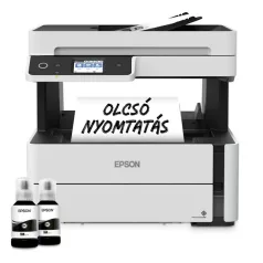  EPSON Tintasugaras nyomtató - EcoTank M3170 (A4, MFP, 1200x2400 DPI, 39 lap/perc, ADF, USB/LAN/Wifi)