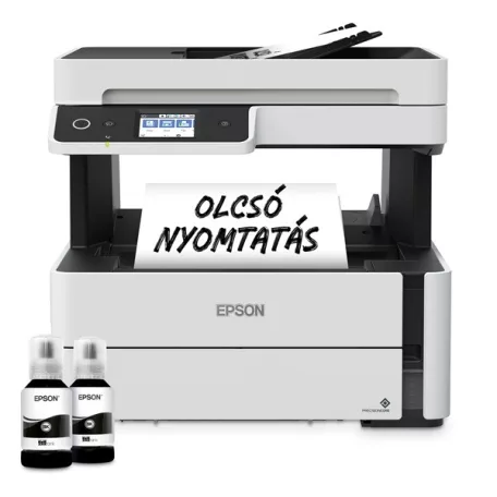 EPSON Tintasugaras nyomtató - EcoTank M3170 (A4, MFP, 1200x2400 DPI, 39 lap/perc, ADF, USB/LAN/Wifi)