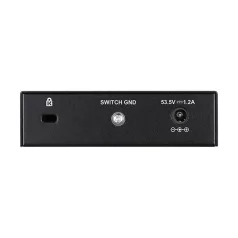   D-LINK Switch 5x1000Mbps (4xPOE+) Fémházas Asztali, DGS-1005P/E