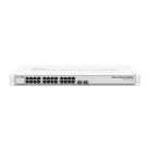 MIKROTIK Switch 24x1000Mbps + 2x10Gbps SFP+, Fémházas, Rackes, CSS326-24G-2S+RM