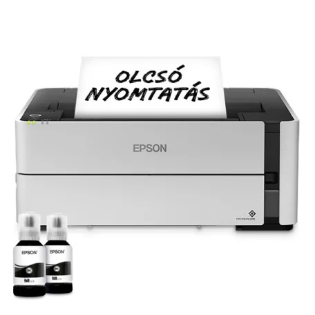 EPSON Tintasugaras nyomtató - EcoTank M1170 (A4, 1200x2400 DPI, 39 lap/perc, USB/LAN/Wifi)