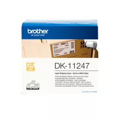   BROTHER Szalag DK-11247, fehér alapon fekete, 103mm x 164mm, 30.48m, 108db