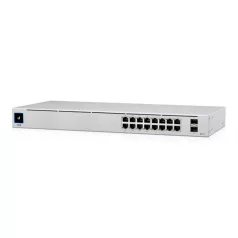   UBiQUiTi Switch 16x1000Mbps (8xPOE+) + 2x1000Mbps SFP, Menedzselhető, Rackes - USW-16-POE