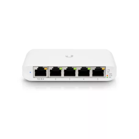 UBiQUiTi Switch 5x1000Mbps (POE Input), Menedzselhető, Asztali - USW-FLEX-MINI