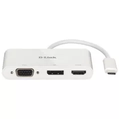 D-LINK USB-C HUB 1xHDMI + 1xVGA + 1xDP, DUB-V310