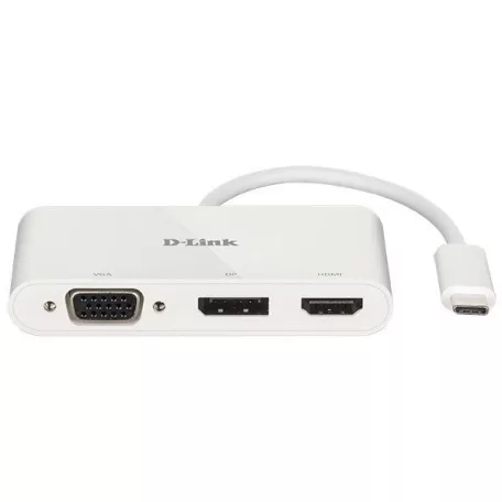 D-LINK USB-C HUB 1xHDMI + 1xVGA + 1xDP, DUB-V310