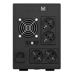   NJOY Szünetmentes 2000VA - Cadu 2000 (4 Schuko, line-interaktív, RJ11/45 vonalvédelem(1Gb/s), fekete)