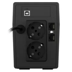   NJOY Szünetmentes 650VA - Cadu 650 (2 Schuko, line-interaktív, USB menedzsment, RJ11/45 vonalvédelem(1Gb/s), fekete)