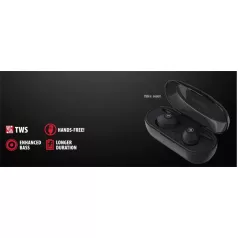   MAXELL vezeték nélküli fülhallgató, MINI DUO earbuds, TWS, bluetooth 5.0, fekete