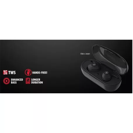 MAXELL vezeték nélküli fülhallgató, MINI DUO earbuds, TWS, bluetooth 5.0, fekete