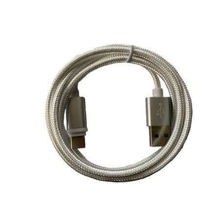 BLACKBIRD Lightning Adatkábel 1m, Fehér 2A (Extra erős anyagból)