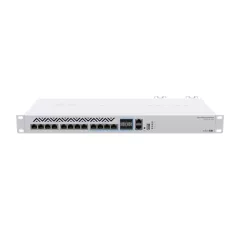   MIKROTIK Cloud Router Switch 1x100Mbps + 8x10Gbps + 4x10Gbps Combo SFP+, Redundáns, Rackes - CRS312-4C+8XG-RM
