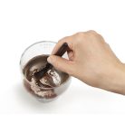 DELONGHI KG-200 kávédaráló, tető lenyomásával kapcsol be, multifunkciós örlő, 90 gramm, max. 12 csészéhez