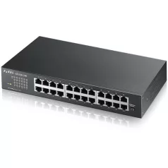   ZYXEL Switch 24x1000Mbps Fémházas Rackes, GS1100-24E-EU0104F