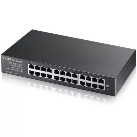 ZYXEL Switch 24x1000Mbps Fémházas Rackes, GS1100-24E-EU0104F