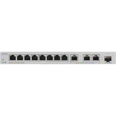  ZYXEL Switch 11x1000Mbps (3x10G) + 1xGigabit SFP+, Fémházas Webmenedzselhető, XGS1250-12-ZZ0102F