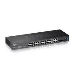   ZYXEL Switch 24x1000Mbps + 4xGigabit kombó SFP, Menedzselhető Rackes, GS2220-28-EU0101F
