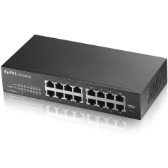   ZYXEL Switch 16x1000Mbps Fémházas Rackes, GS1100-16-EU0104F
