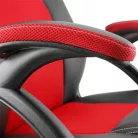 WHITE SHARK KINGS THRONE gamer szék fekete/piros