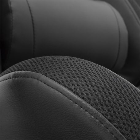 WHITE SHARK THUNDERBOLT RGB gamer szék fekete/piros varrás