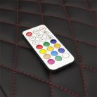 WHITE SHARK THUNDERBOLT RGB gamer szék fekete/piros varrás