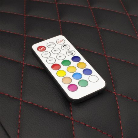 WHITE SHARK THUNDERBOLT RGB gamer szék fekete/piros varrás