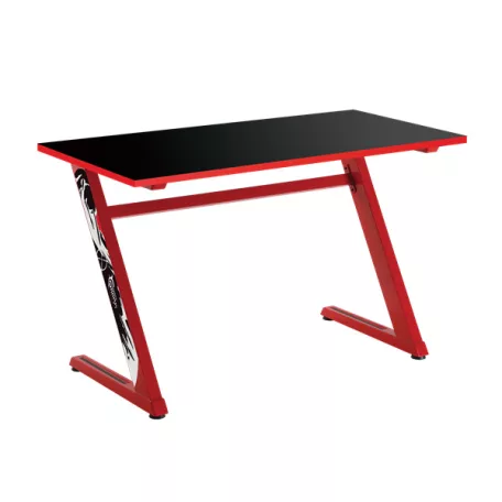 WHITE SHARK ZZ gamer asztal fekete/piros