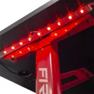 WHITE SHARK FIRE SHADOW RGB gamer asztal fekete/piros