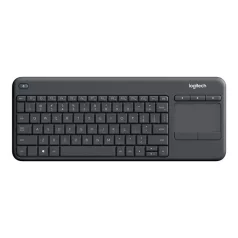   LOGITECH Billentyűzet - K400 Plus Vezeték Nélküli Touch Fekete, US