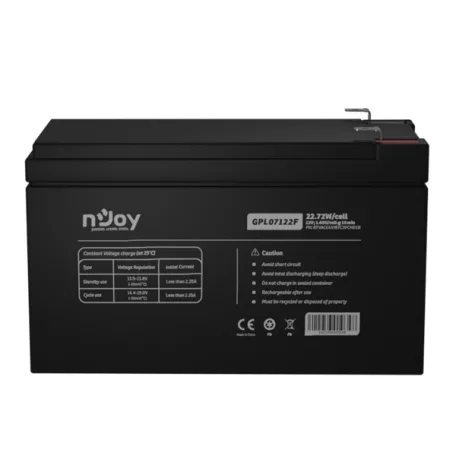 APC (NJOY) GPL07122F Akkumulátor 12V, 22.72W, gondozásmentes T2/F2