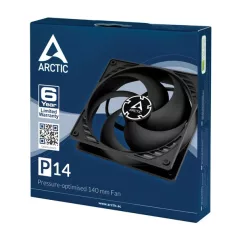 ARCTIC COOLING Rendszerhűtő Ventilátor P14 Fekete, 14cm