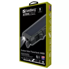   SANDBERG Hordozható akkumulátor, Outdoor Solar Powerbank 24000