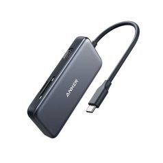   ANKER USB HUB, PowerExpend 5-in-1, USB-C Media Hub, 4K HDMI, 2xUSB3.0, SD/TF kártyaolvasóval - A8334HA1