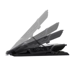 ZALMAN NB Hűtőpad + állvány Fekete, ZM-NS2000