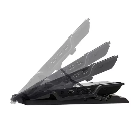 ZALMAN NB Hűtőpad + állvány Fekete, ZM-NS2000