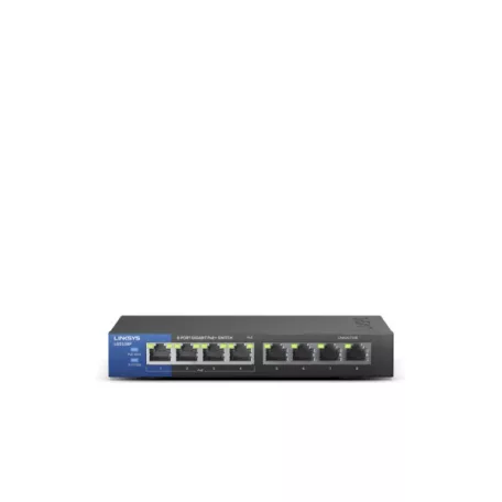 LINKSYS Switch LGS108P, 8x1000Mbps POE+ (8-Port Business Desktop Gigabit PoE+ Switch)