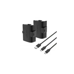   VENOM XBOX Series S/X & One Kiegészítő 2db akkumulátor (1100mAh) + 3m Töltő kábel Fekete, VS2883