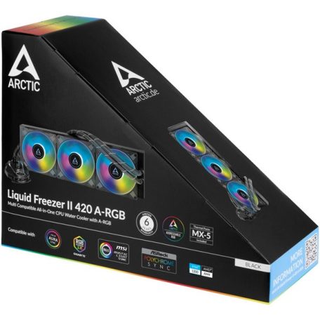 ARCTIC COOLING CPU hűtő Liquid Freezer II 420 A-RGB (vízhűtés), Univerzális