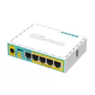 MIKROTIK Vezetékes Router hEX PoE lite 5x100Mbps, Beltéri, RB750UPR2
