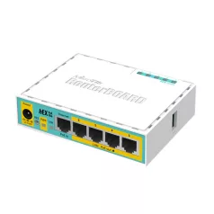   MIKROTIK Vezetékes Router hEX PoE lite 5x100Mbps, Beltéri, RB750UPR2