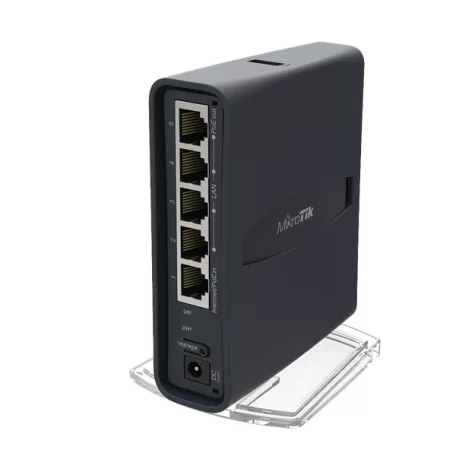 MIKROTIK Wireless Router hAP ac lite TC 5x100Mbps, Wi-Fi 5, Asztali, RB952UI-5AC2ND-TC